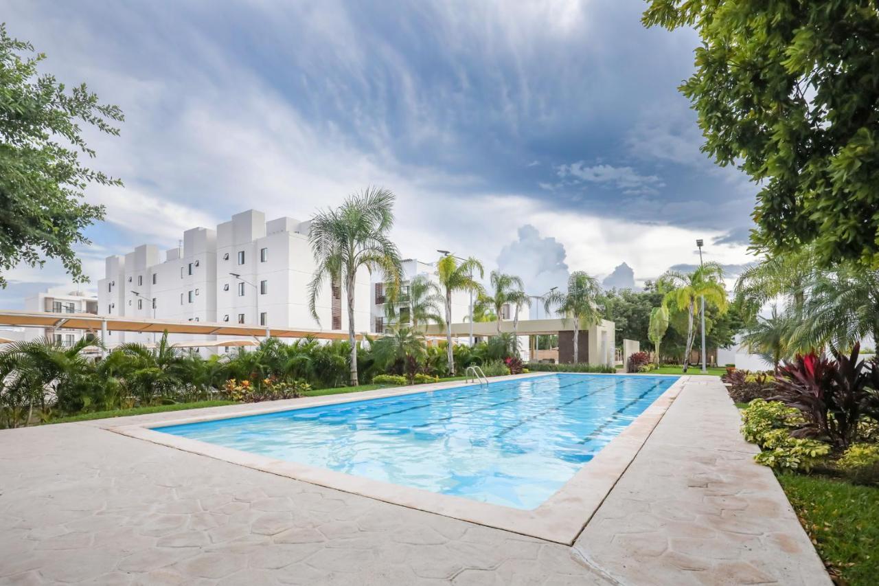Departamento Lirios Residencial Para 5 Alberca Канкун Екстер'єр фото